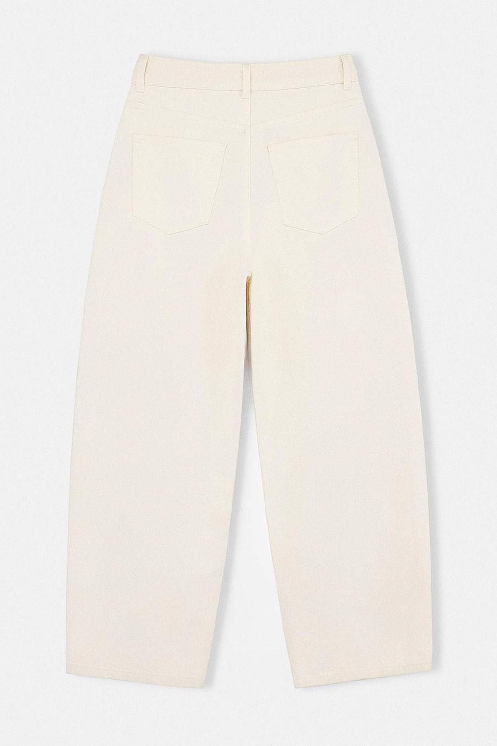 Trendyol Studio Ekru Dikis Detayl? Yuksek Bel Barrel Jeans TWOSS26JE00257 - Trendyolmilla фото 2