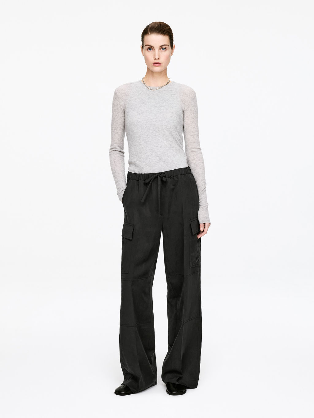 Pantalones cargo fluidos - H&m фото 2