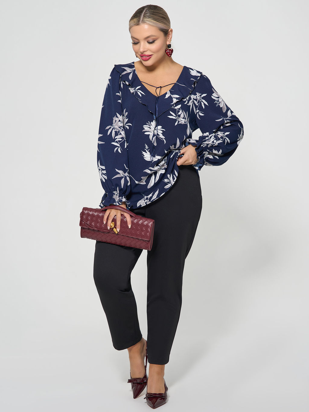 Блузка 0059-26 алый - Dora фото 195