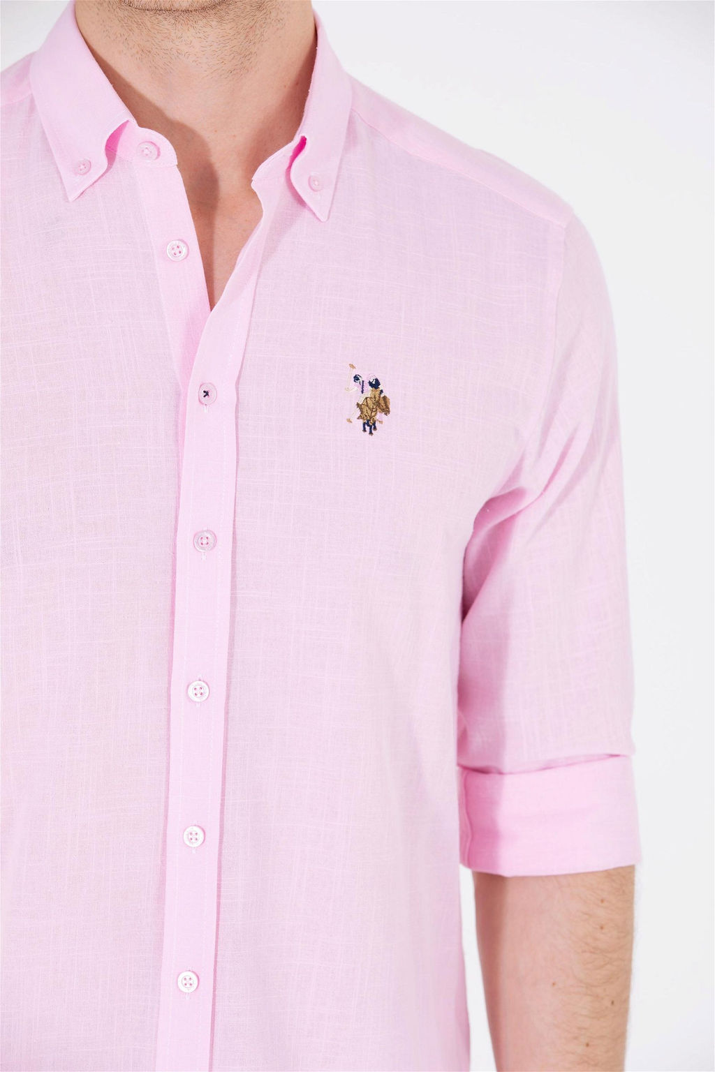 Мужская базовая рубашка с длинным рукавом Magnolia Неожиданная скидка в корзине - U.s. polo assn фото 7