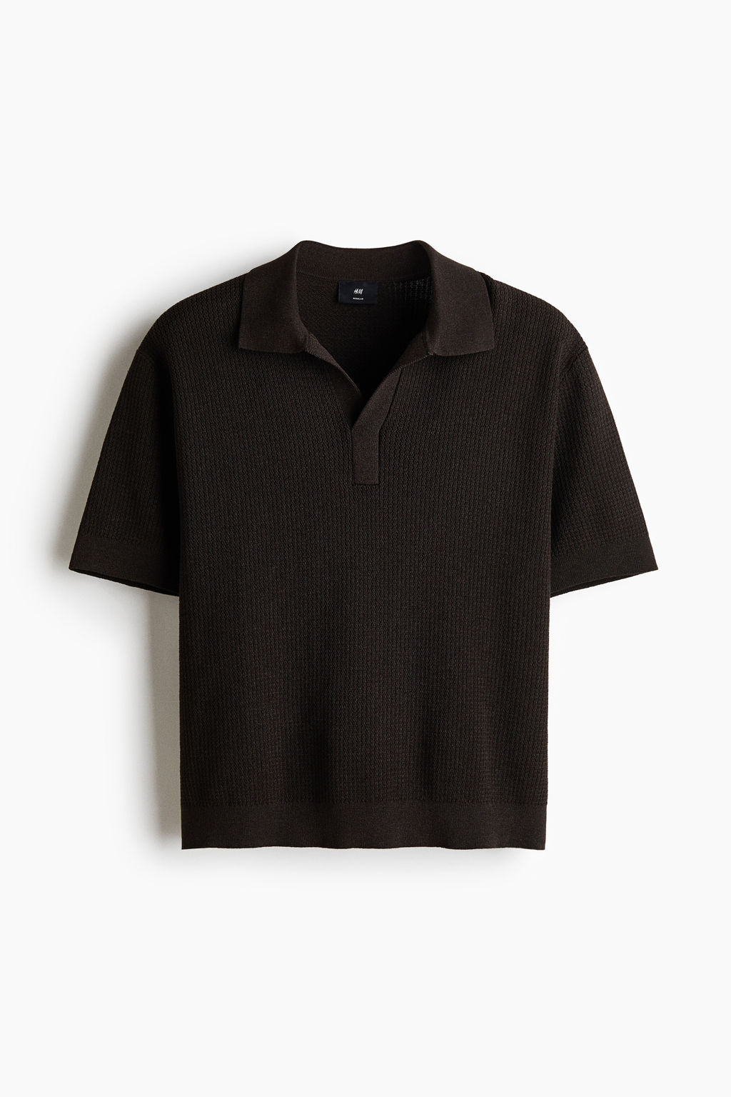 Polo en punto trenzado Regular Fit - H&m фото 2
