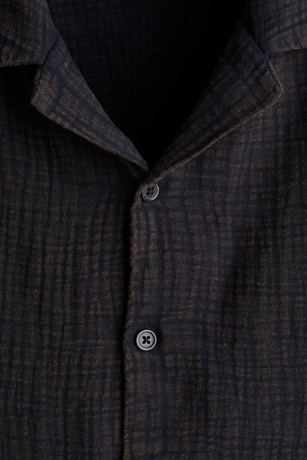 Camisa de muselina de manga corta Relaxed Fit - H&m фото 6