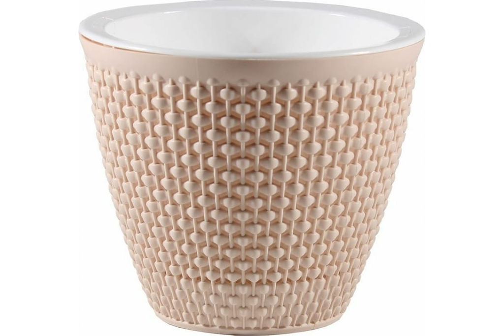 Кашпо 1,6 л Ротанг, арт.КШ-0989,0988,4555,6467,6468,6469,6470,6471,6472,6473,7986,8613,9712 - Полимербыт фото 5