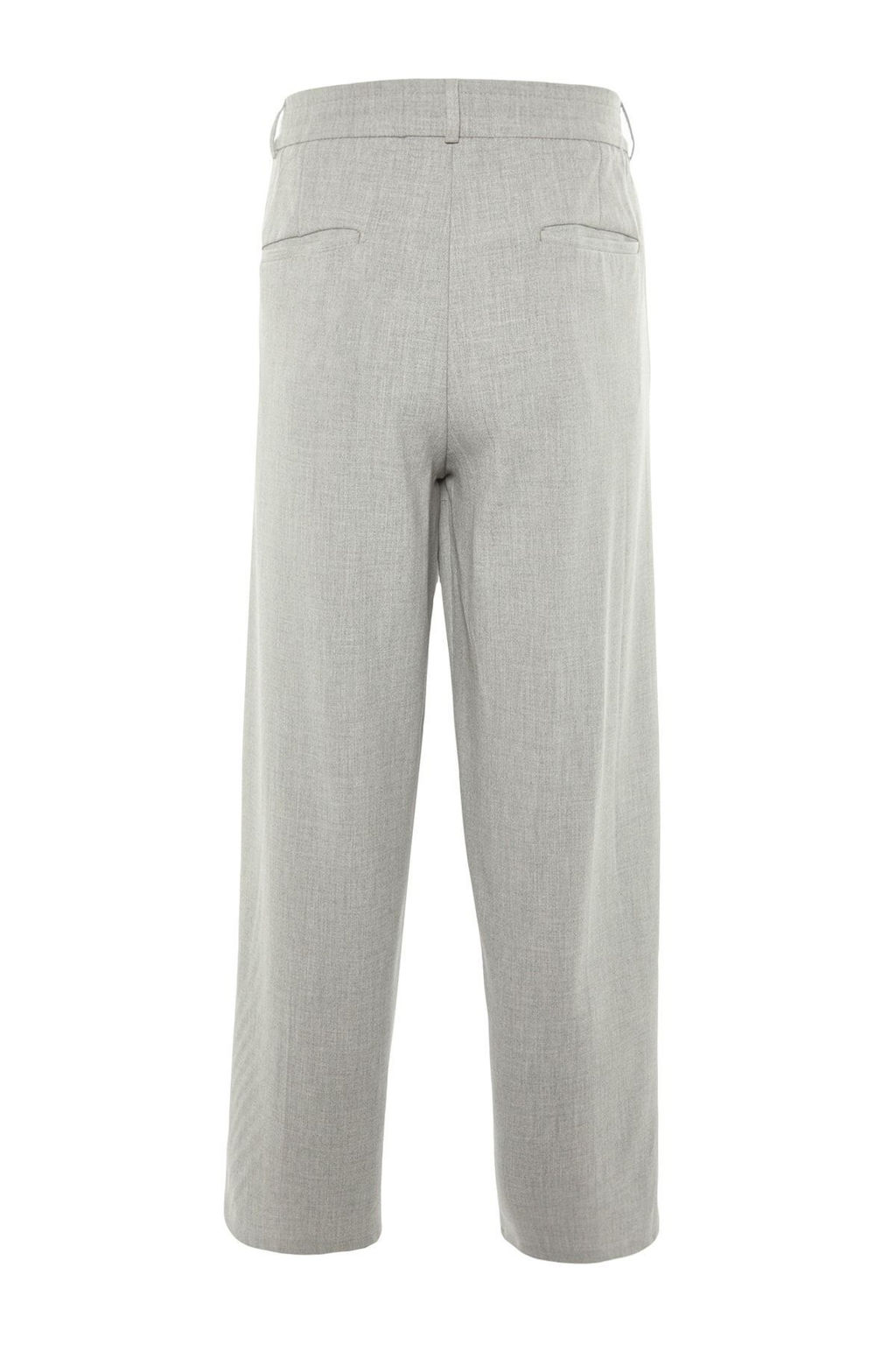 TRENDYOL MAN Gri Palazzo Lastik Belli Pileli Bol Kumas Pantolon TMNAW23PL00037 - Trendyolmilla фото 9