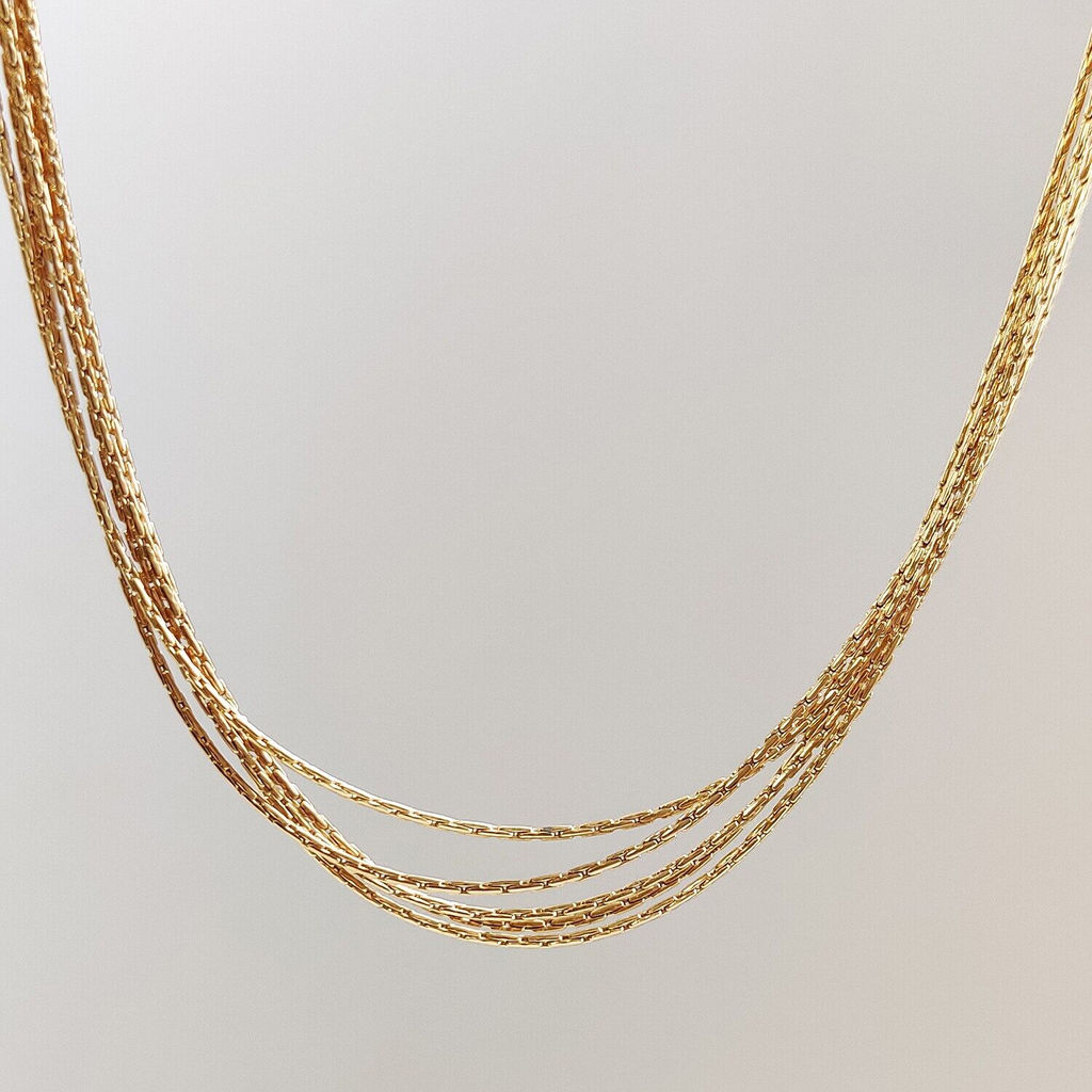 Колье из цепочек