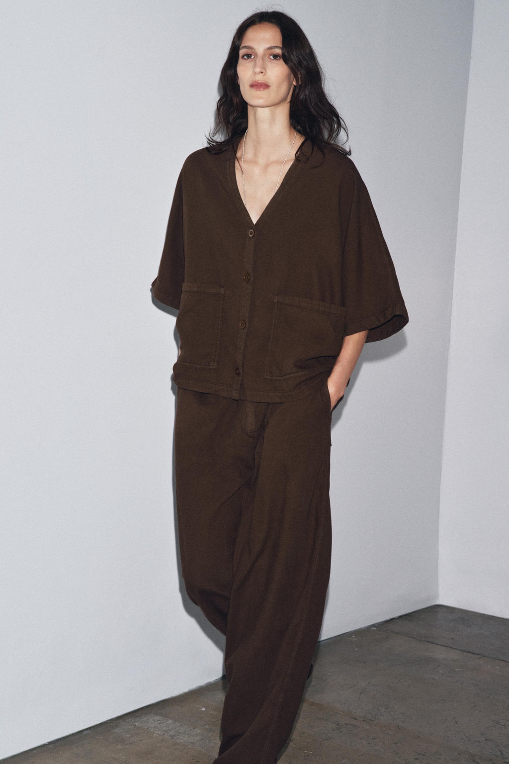 RELAXED SHIRT ZW COLLECTION - Zara фото 7