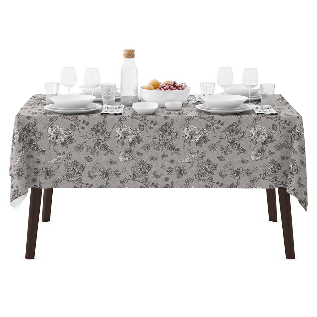 Пение птиц К Скатерть 200х145см, длина стола до 160см, на 6-8 персон, хлопок Премиум 186г/м2, Домашняя мода (Россия)  фото 6
