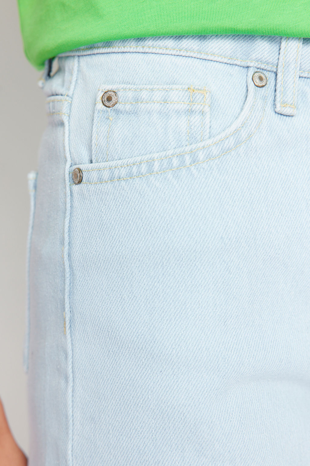 Ac?k Mavi Denim Sort TWOSS24SR00087