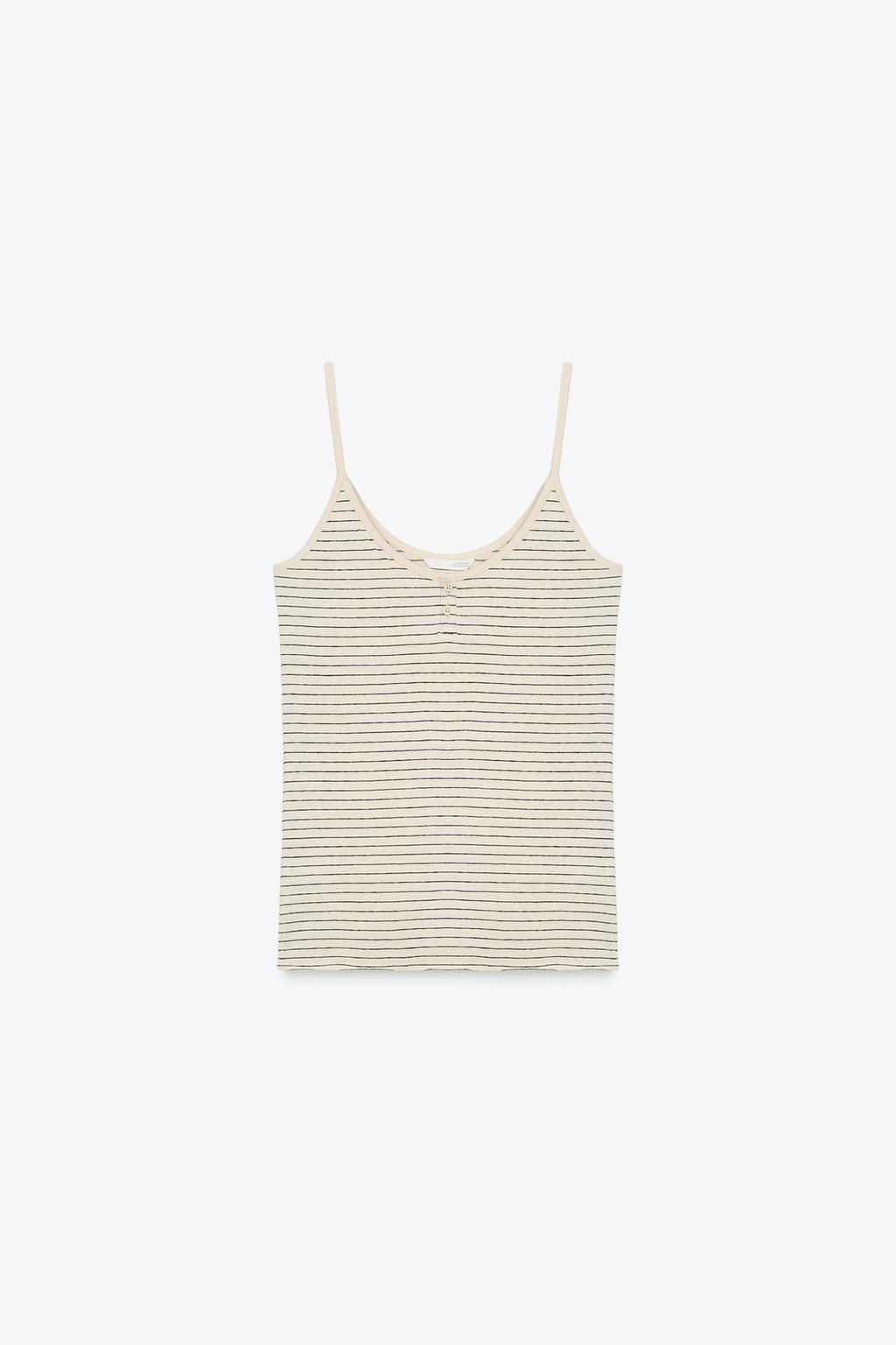 STRIPED RUSTIC T-SHIRT - Zara фото 6
