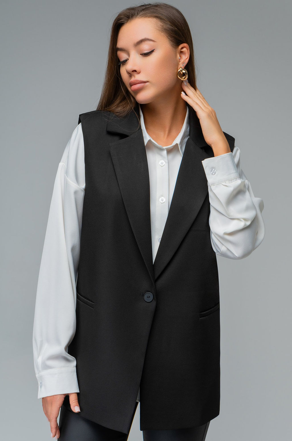 Женская удлиненная жилетка Happyfox - Happy fox фото 16