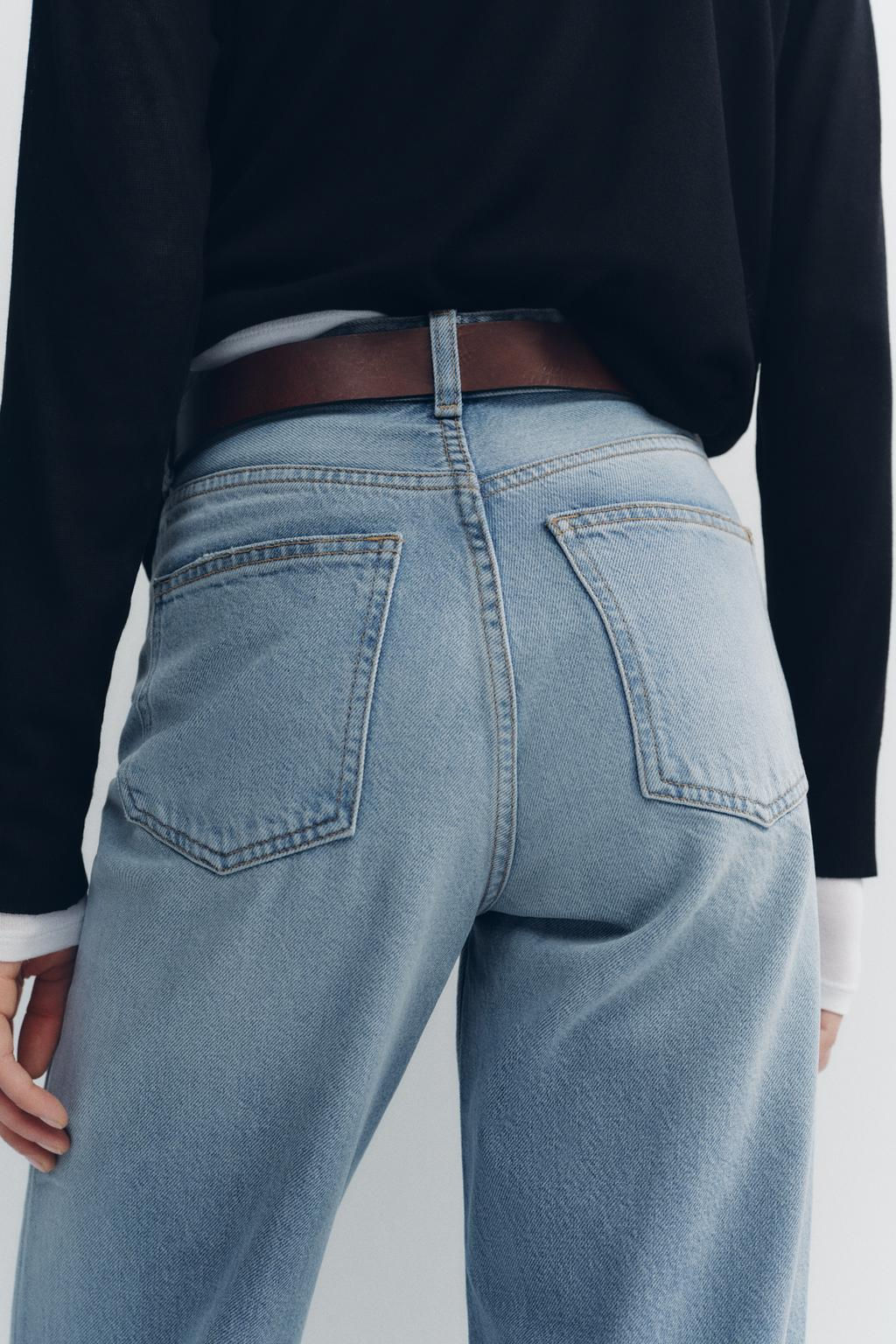 TRF WIDE-LEG HIGH-WAIST JEANS - Zara фото 5