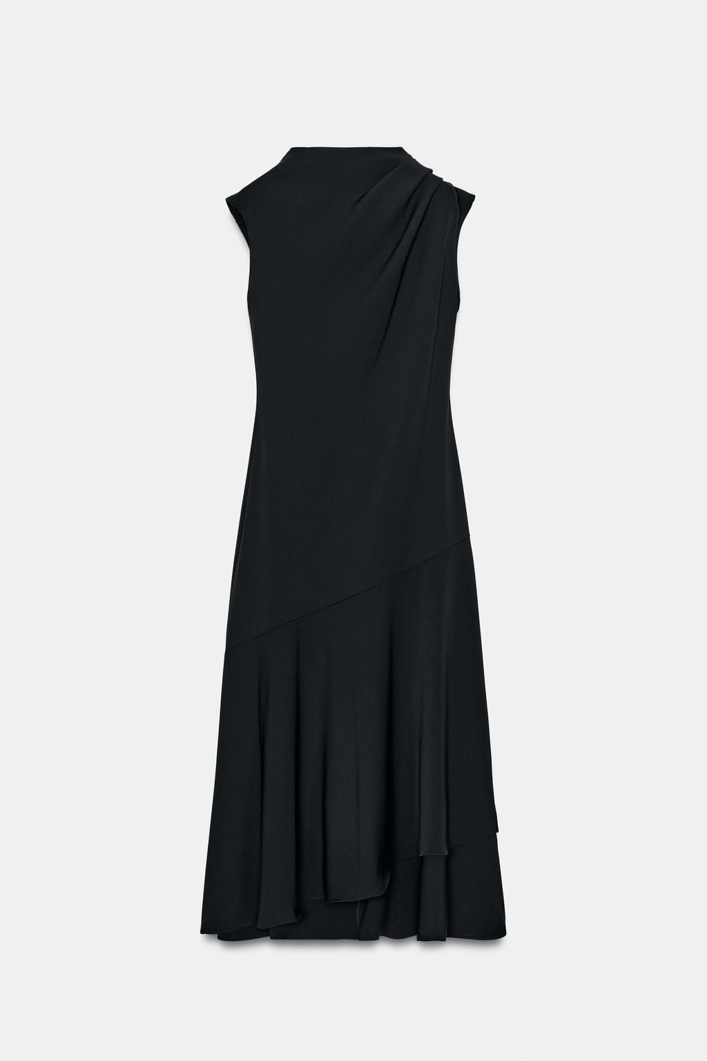 ASYMMETRIC MIDI DRESS - Zara фото 16