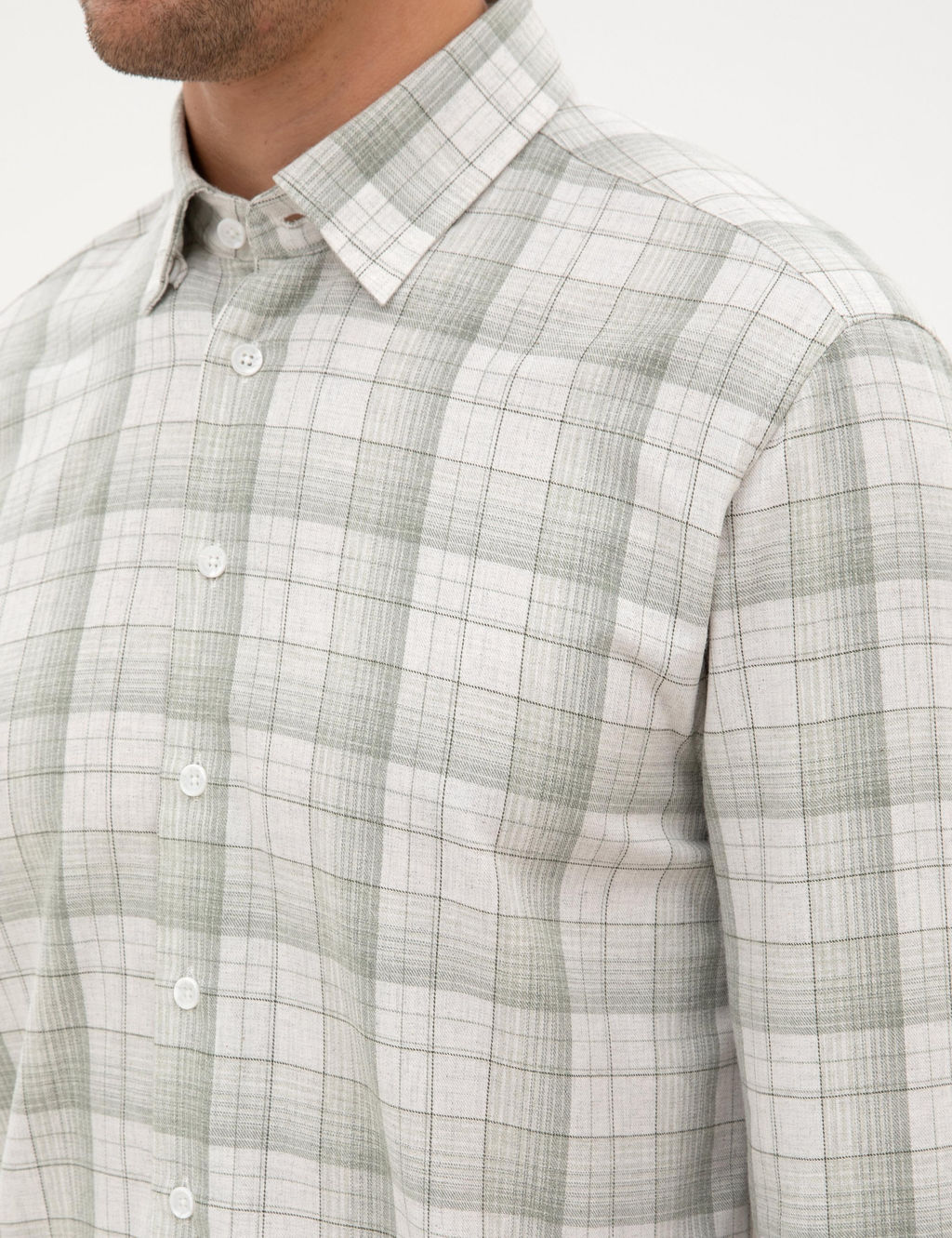 YESIL Regular Fit Uzun Kollu G_mlek - Pierre cardin фото 7