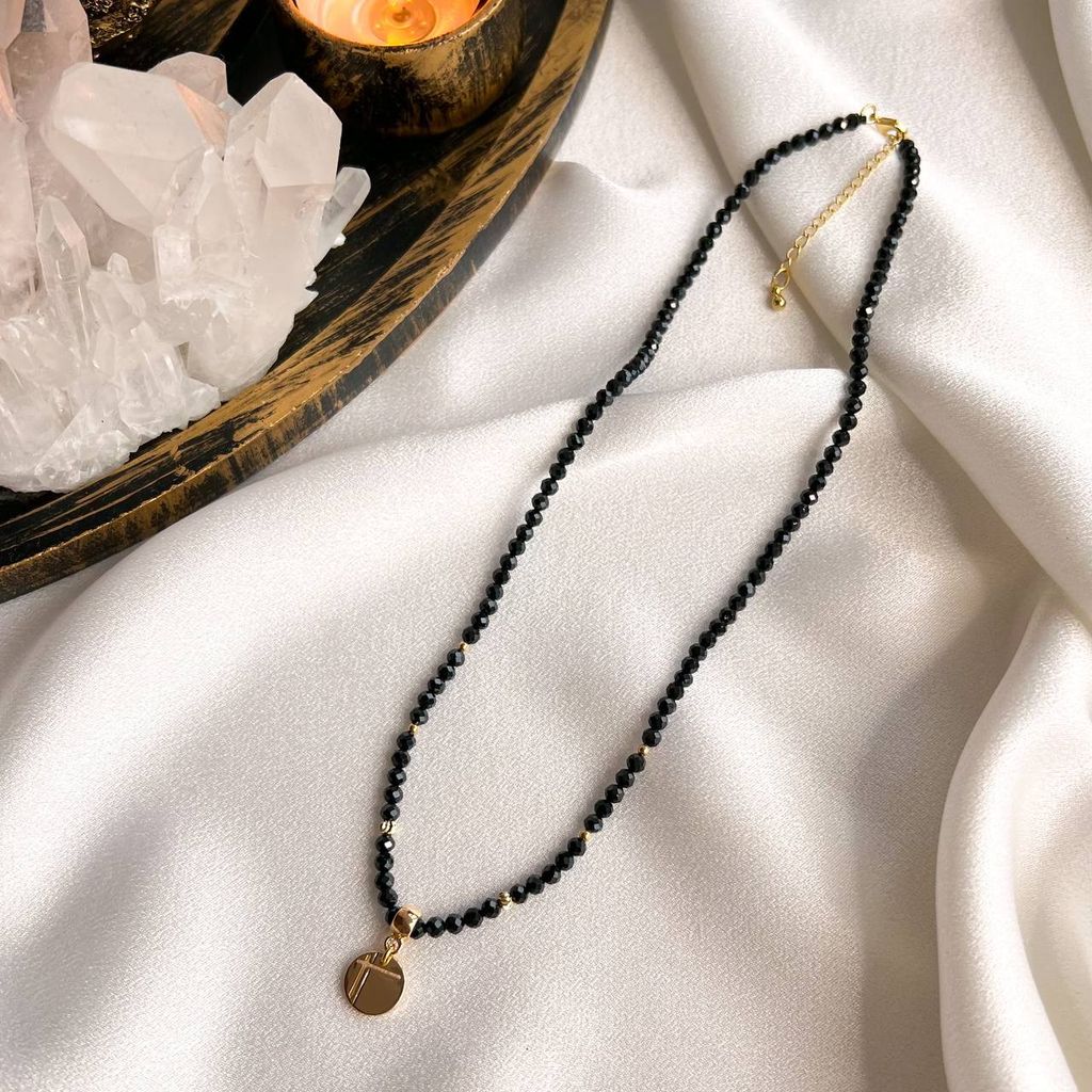 Бусы с подвеской из Шпинели огранка 45 см +