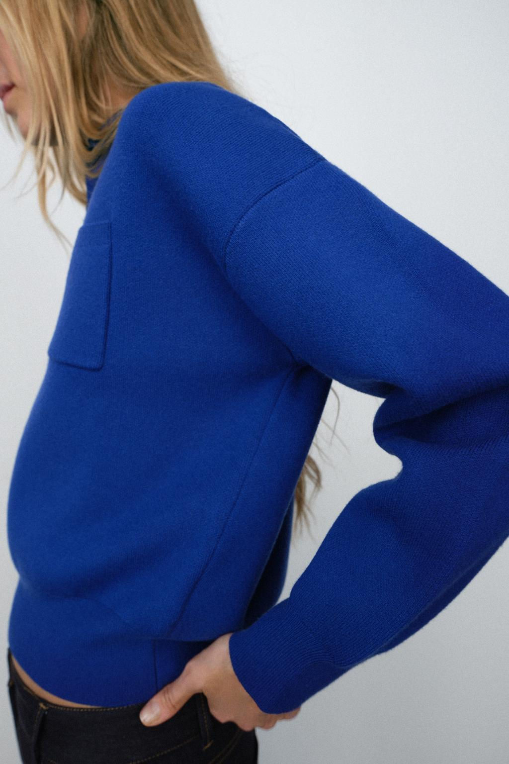 POLO NECK SWEATER WITH POCKET - Zara фото 3