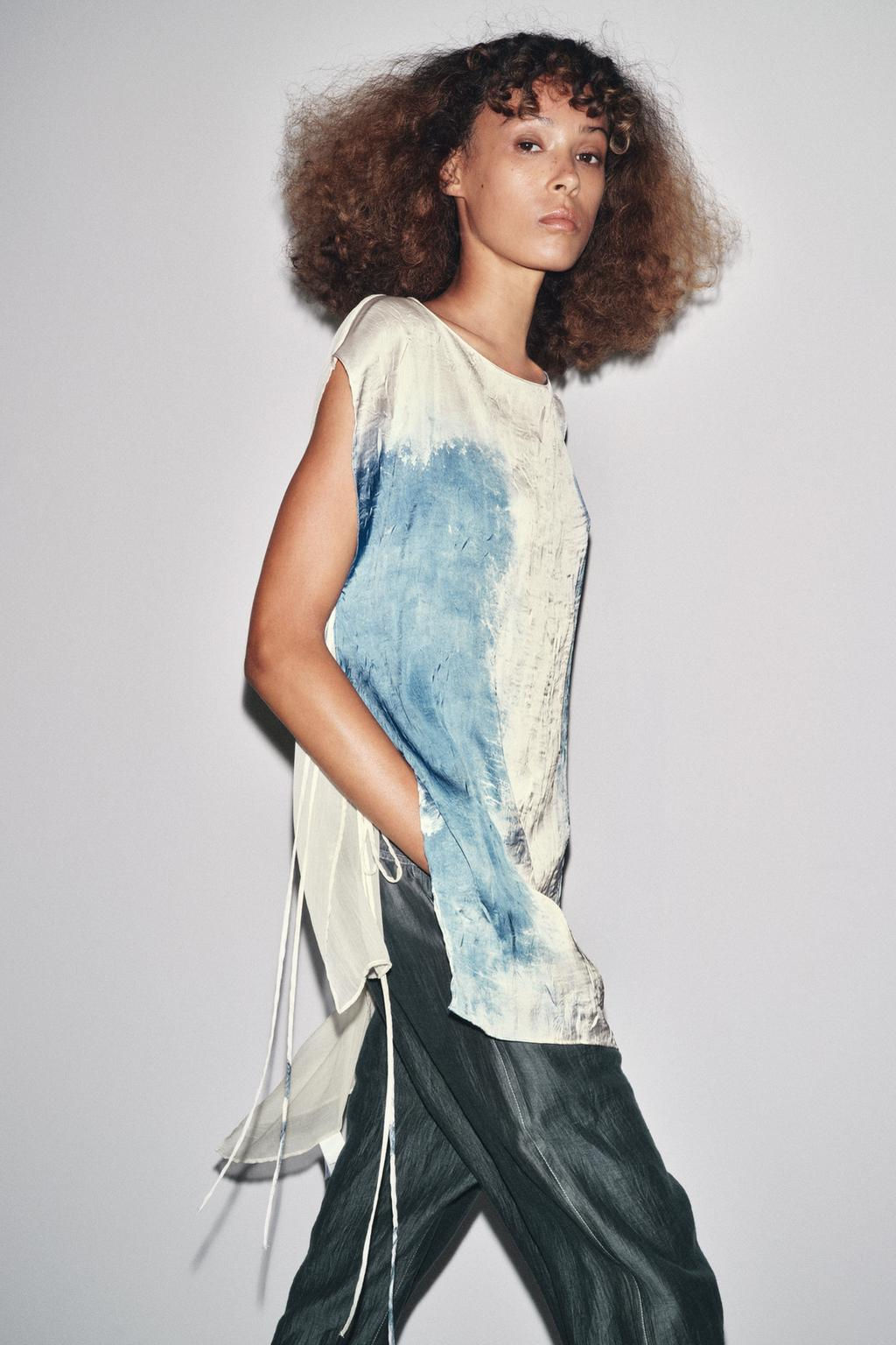 LIMITED EDITION PRINTED ASYMMETRIC TOP - Zara фото 5
