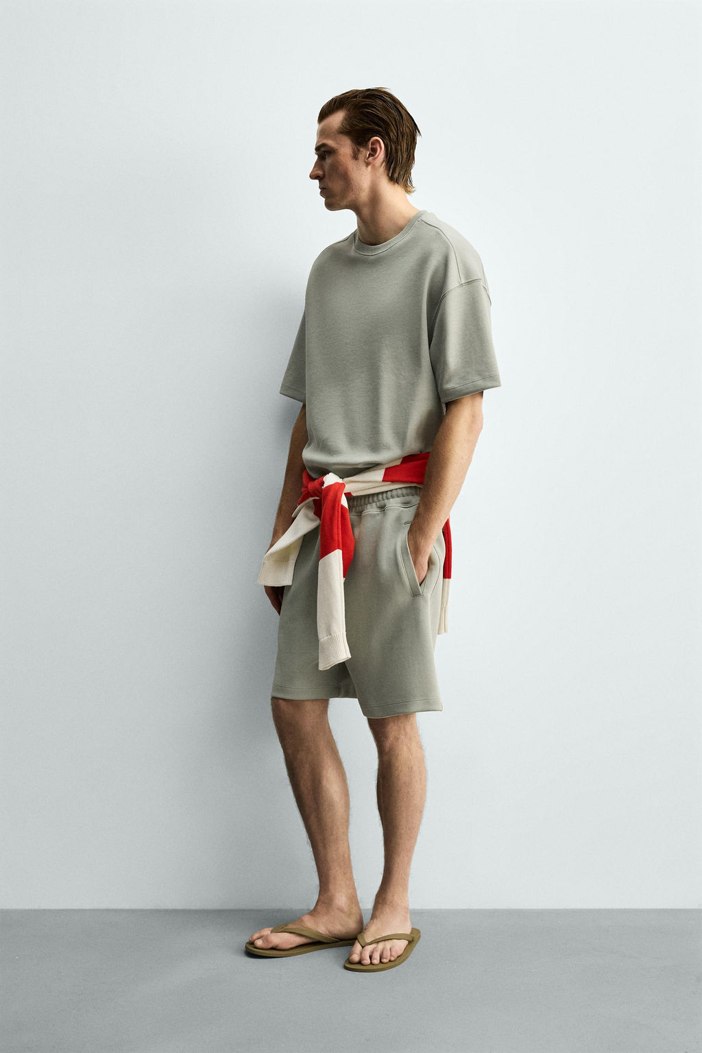 BERMUDA DENIM BAGGY FIT / Azul - Zara фото 4