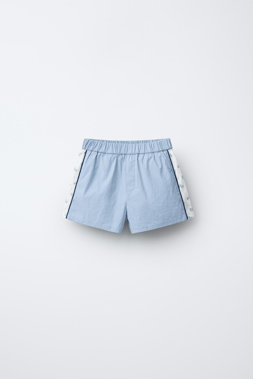 FLORAL TECHNICAL BERMUDA SHORTS