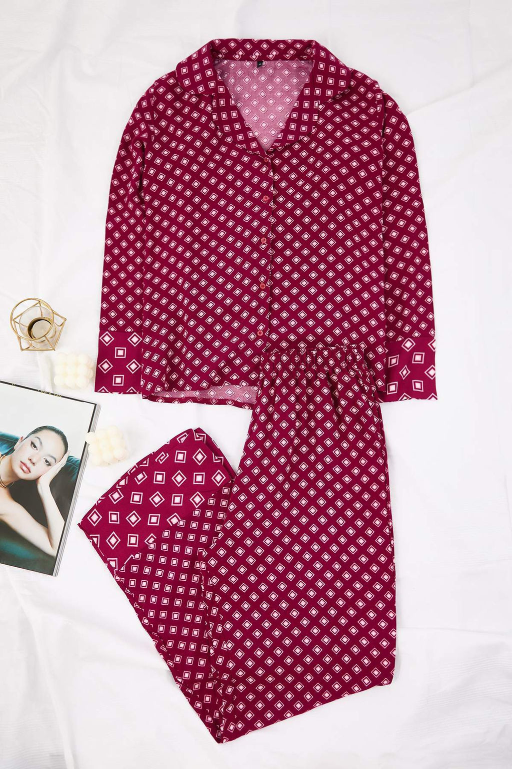 Murdum Etnik Shally Dokuma Pijama Tak?m? THMAW26PT00112 - Trendyolmilla фото 5