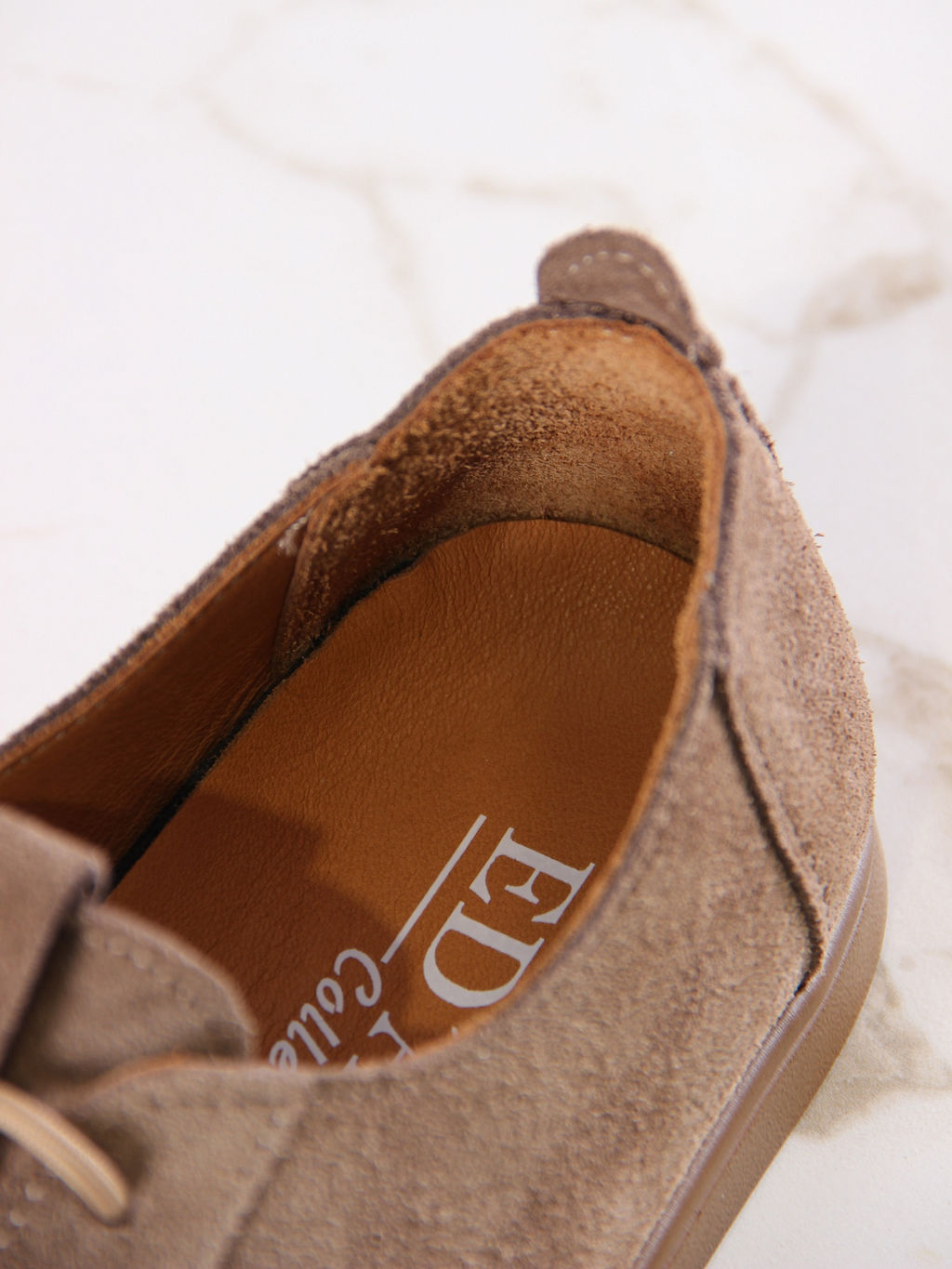 Туфли женские демисезонные 185.астиbr.Серо-коричневая замша/Кожа