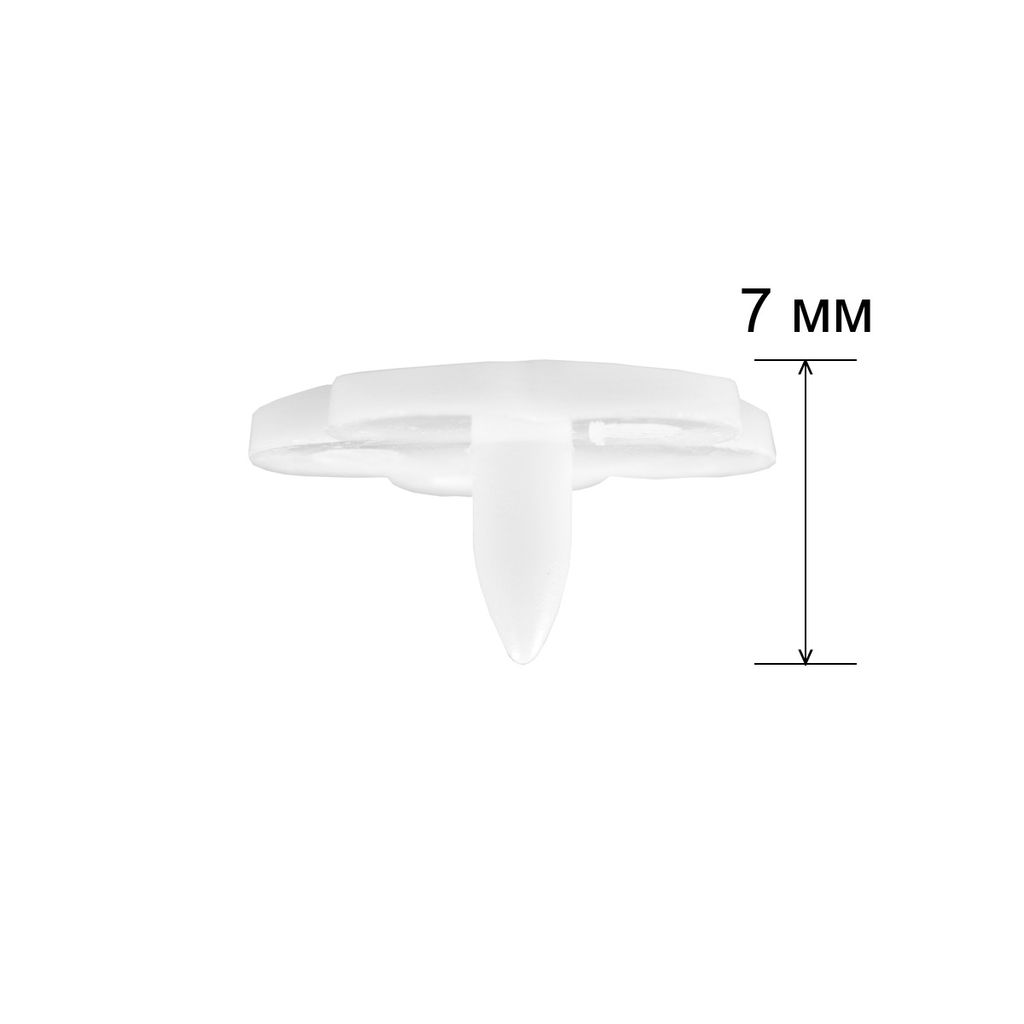 Кнопка Micron POM-12 FL Кнопки пластиковые пластик d 12 мм 15 шт. № 001 белый