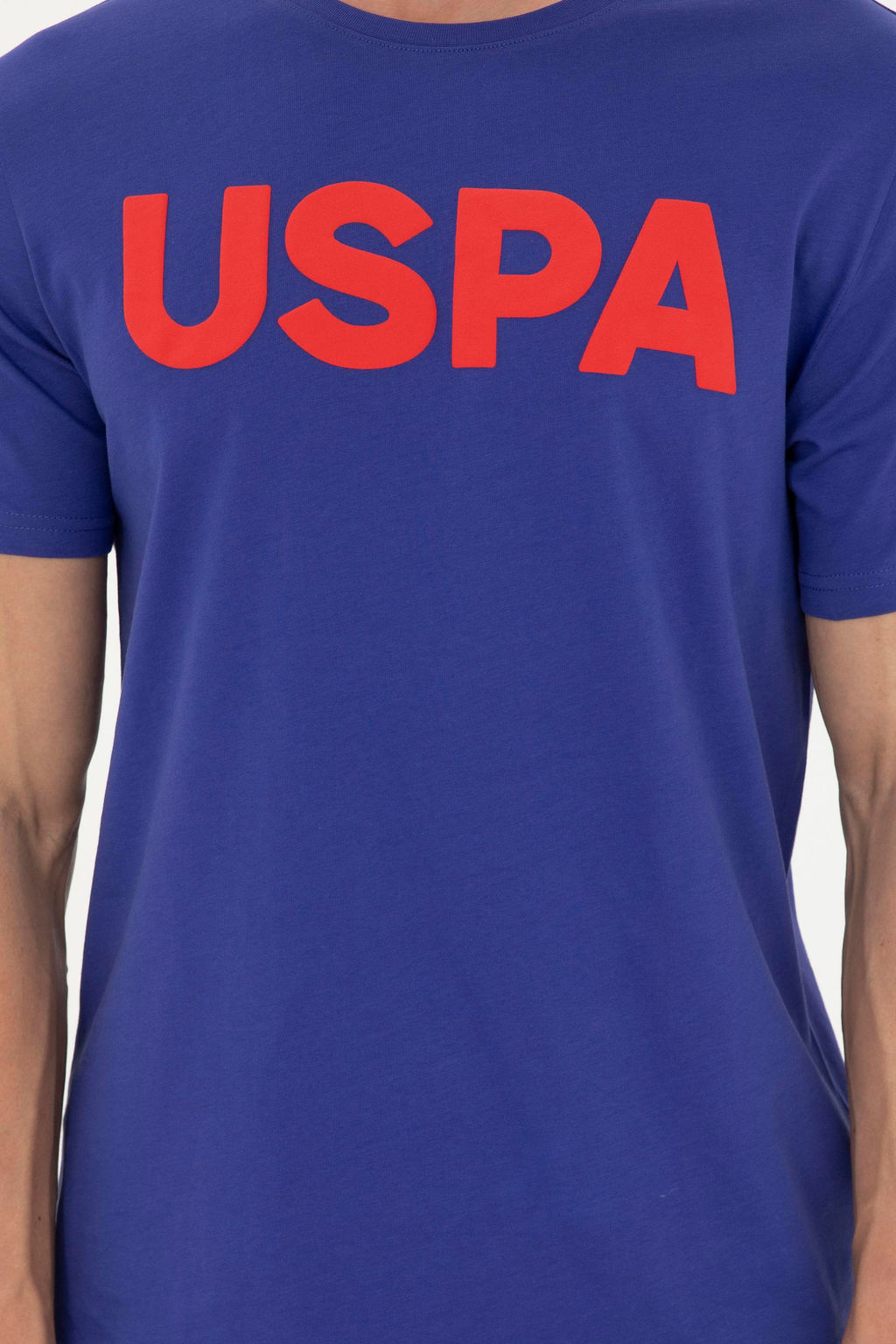 Мужская синяя базовая футболка - U.s. polo assn фото 6