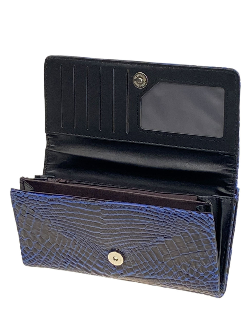 Женское портмоне из искусственной кожи, цвет синий - Greta фото 2