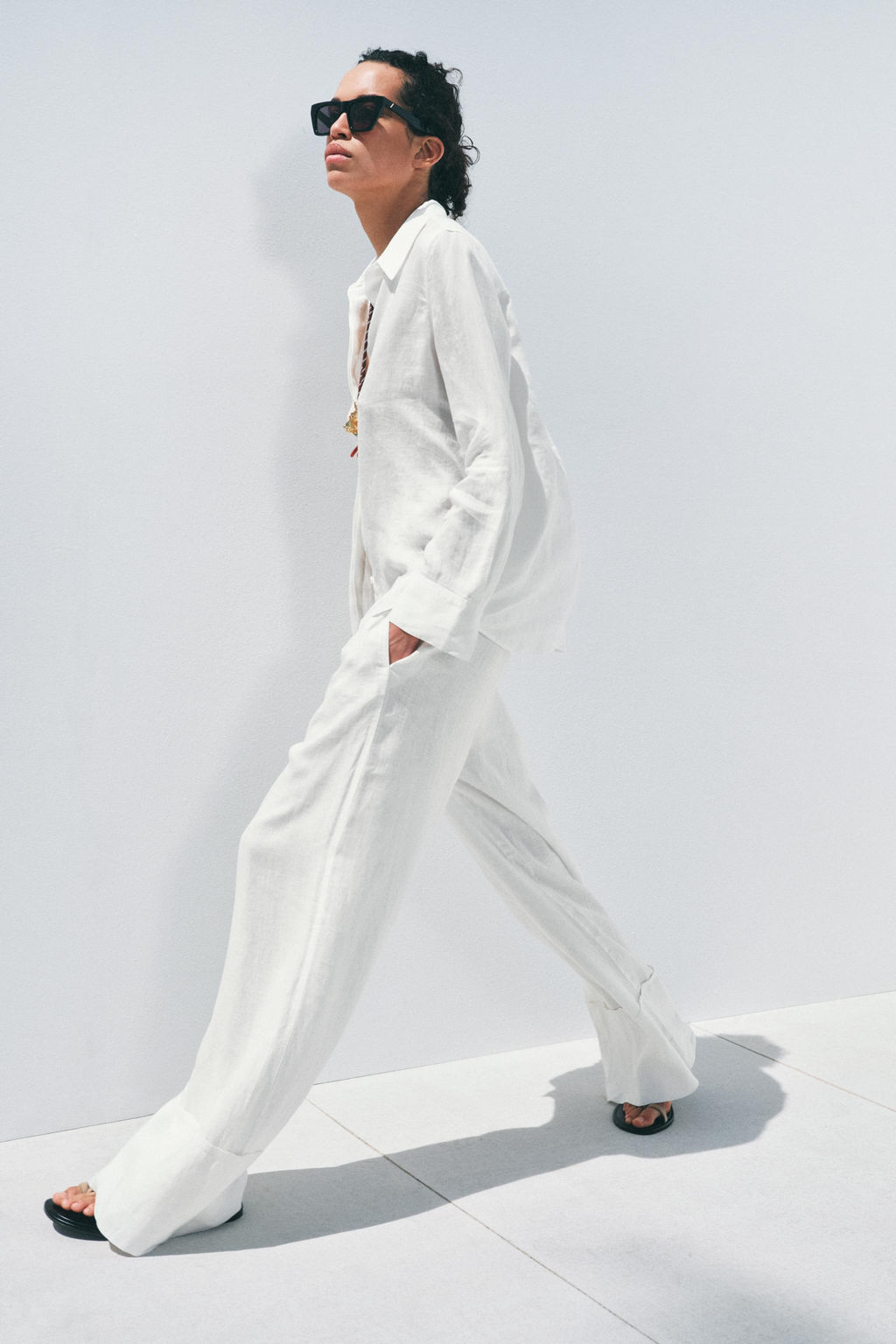 ZW COLLECTION 100% LINEN SHIRT - Zara фото 31
