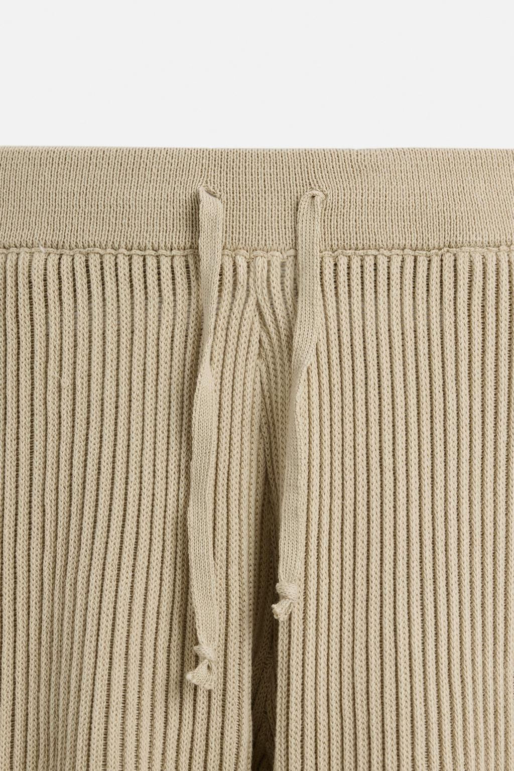 RIBBED RELAXED FIT BERMUDA SHORTS - Zara фото 8