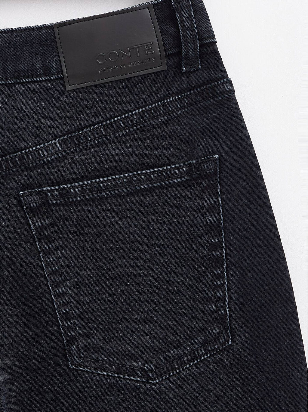 Брюки женские джинсовые CONTE ELEGANT CON-487 washed black  фото 5