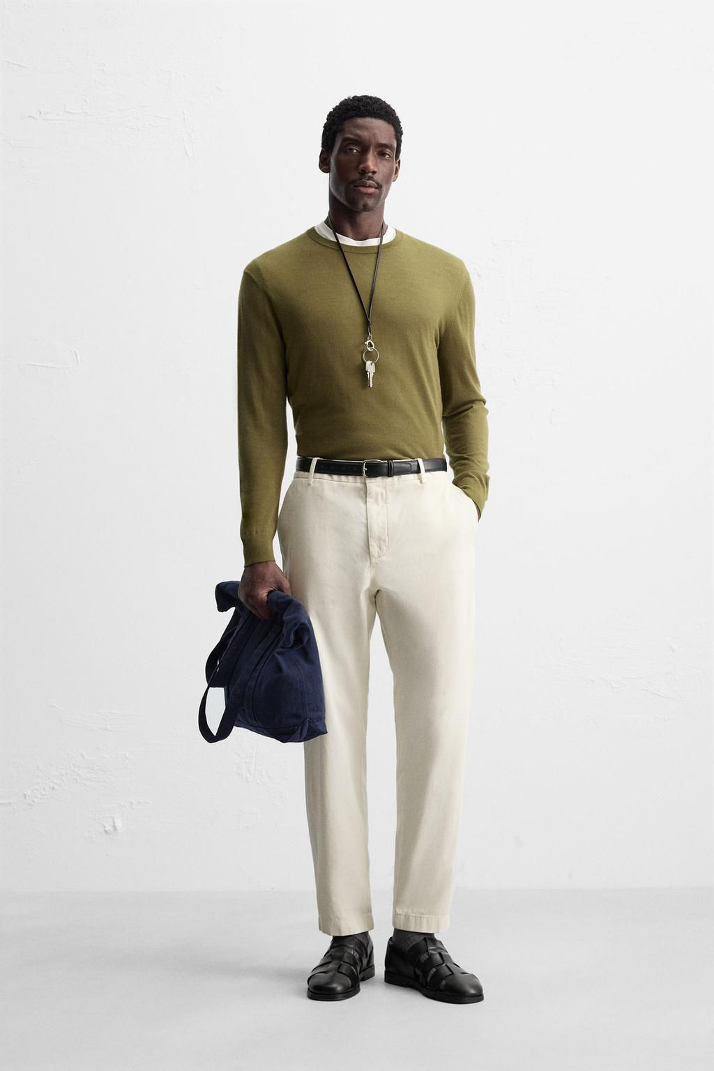 TWILL CHINO TROUSERS