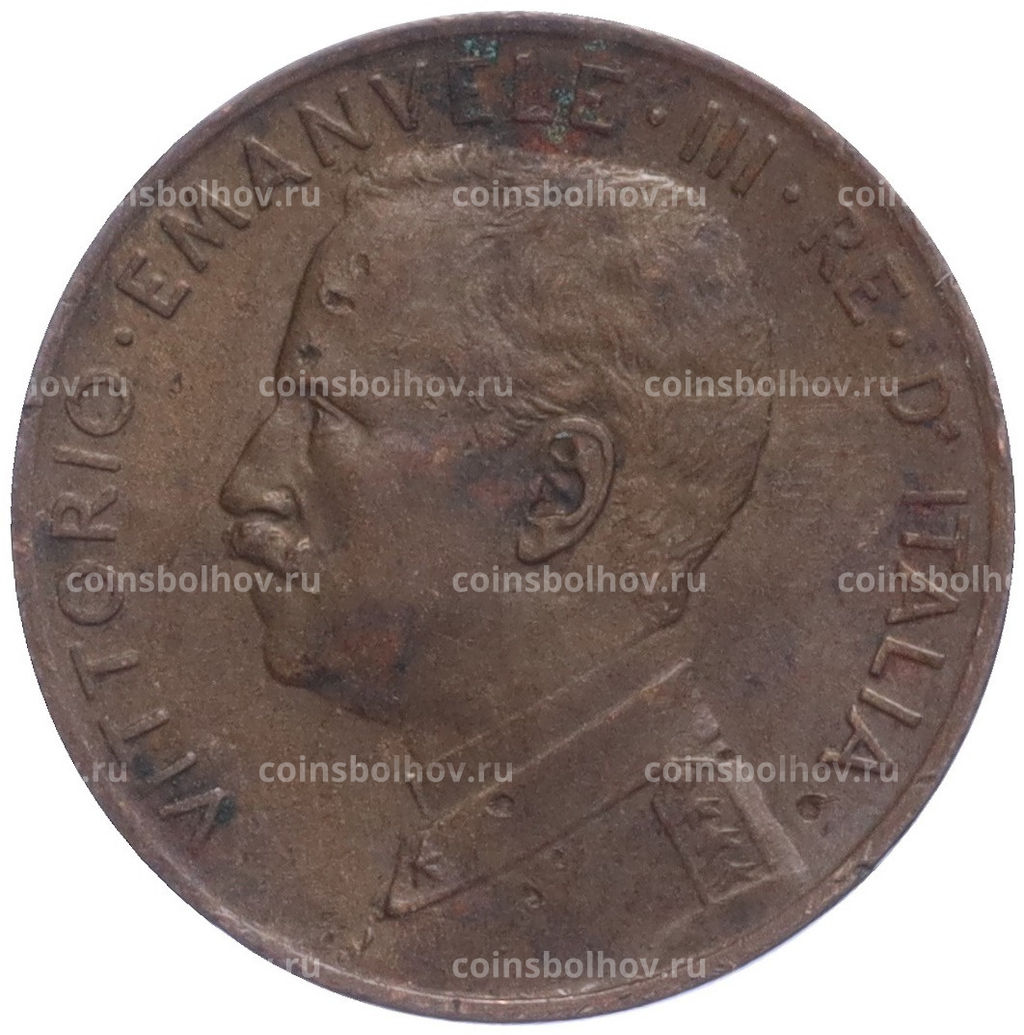 Монета 2 чентезимо 1916 года Италия