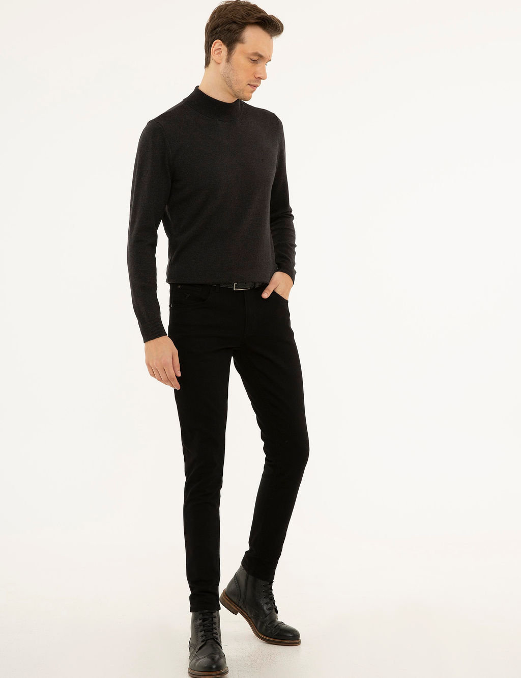 Koyu Gri Slim Fit Jean Pantolon - Cacharel фото 2