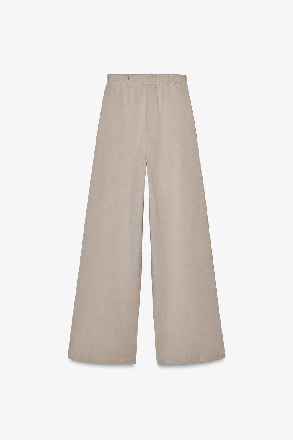 WASHED-EFFECT INTERLOCK TROUSERS - Zara фото 7