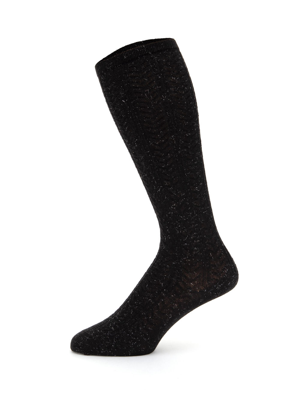 Kad_n Siyah Uzun _orap