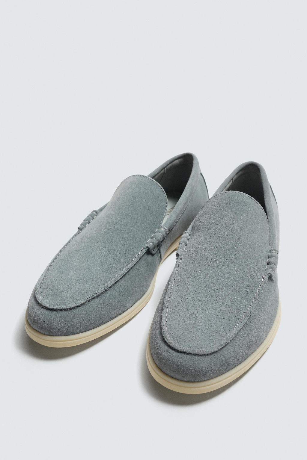 MOCAS?N PIEL CASUAL / Azul Claro - Zara фото 5