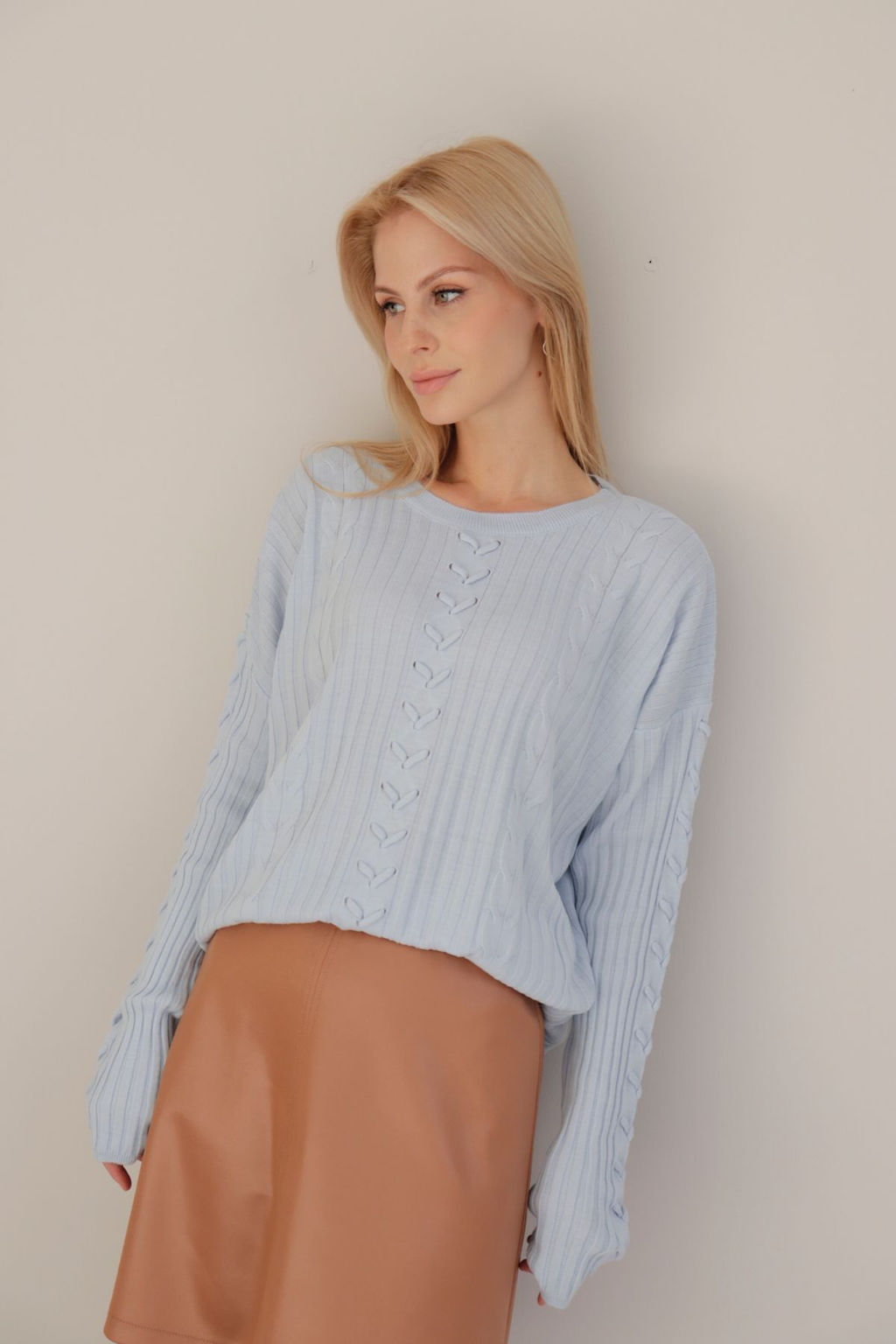 10409 Джемпер нежно-голубой - Martichelli фото 12
