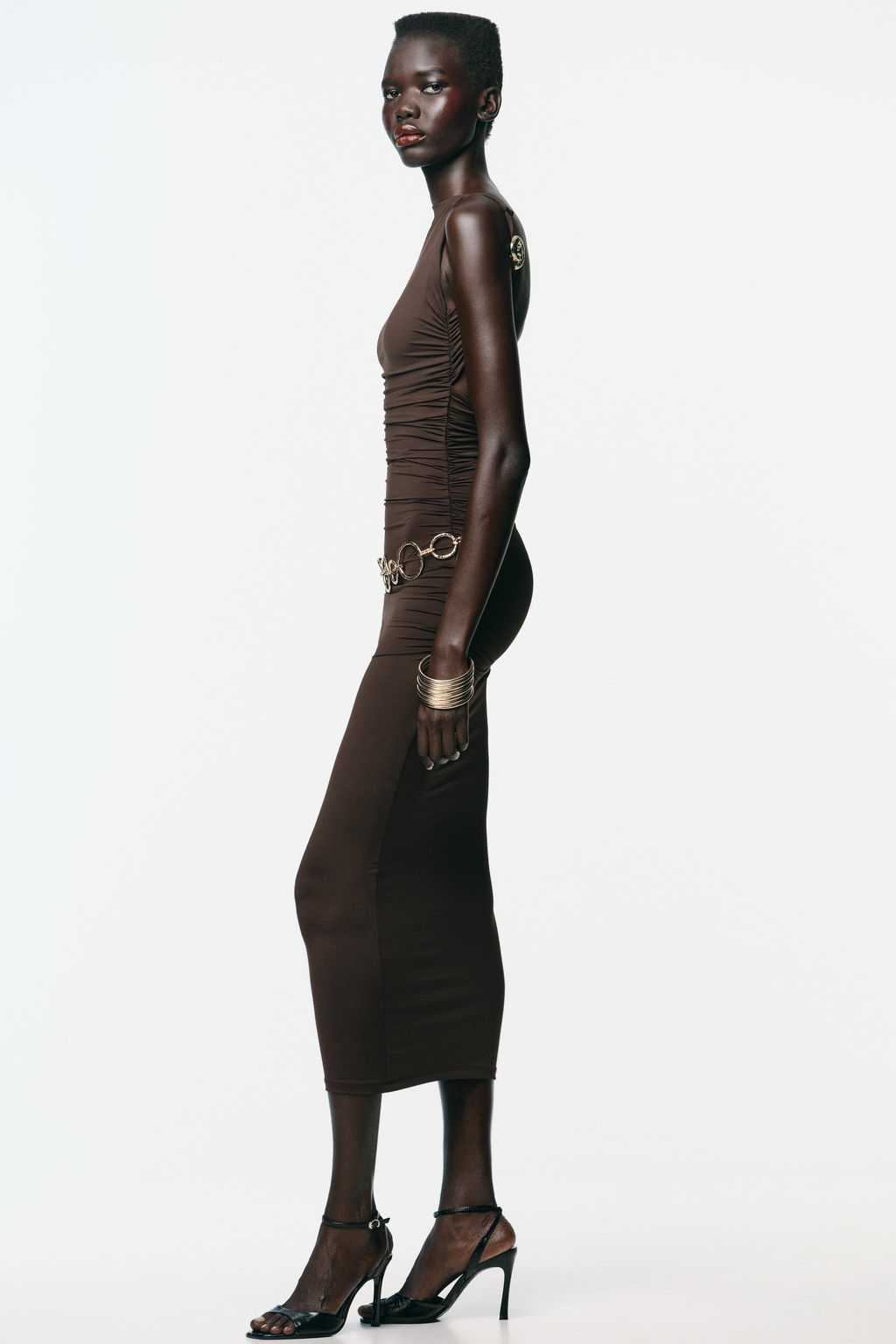 SHELL POLYAMIDE DRESS - Zara фото 13