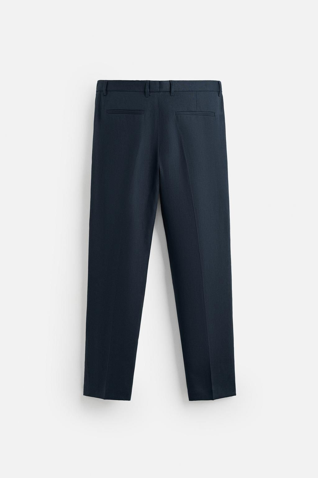 100% LINEN PLEATED TROUSERS - Zara фото 29