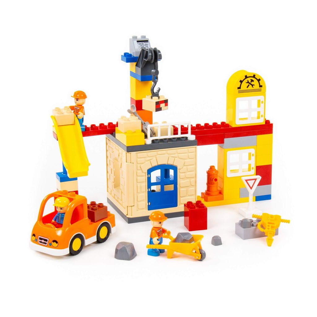 Конструктор Макси - Строительная фирма (66 элементов) (в коробке) - Полесье фото 3