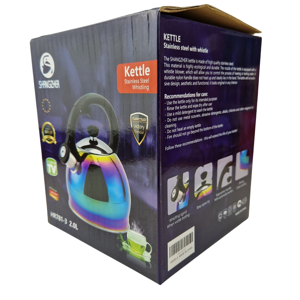 Чайник 2л нержавеющая сталь HR781-3 хамелеон OLS-16016-17