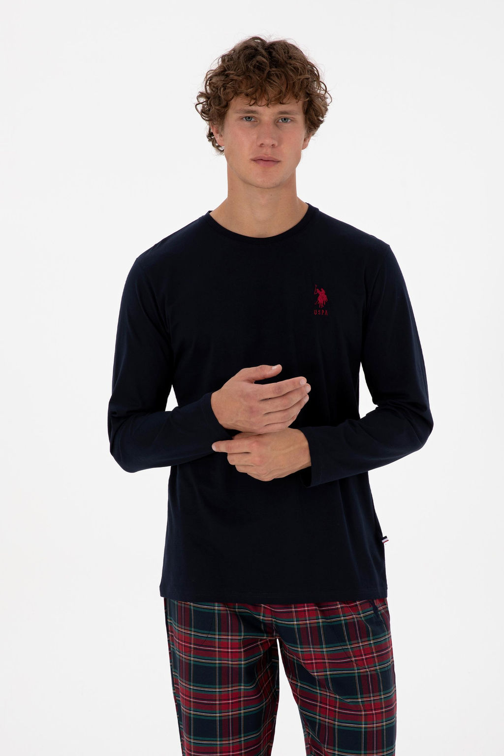 Erkek Lacivert Pijama Tak_m_ Sepette S_rpriz _ndirim - U.s. polo assn фото 3