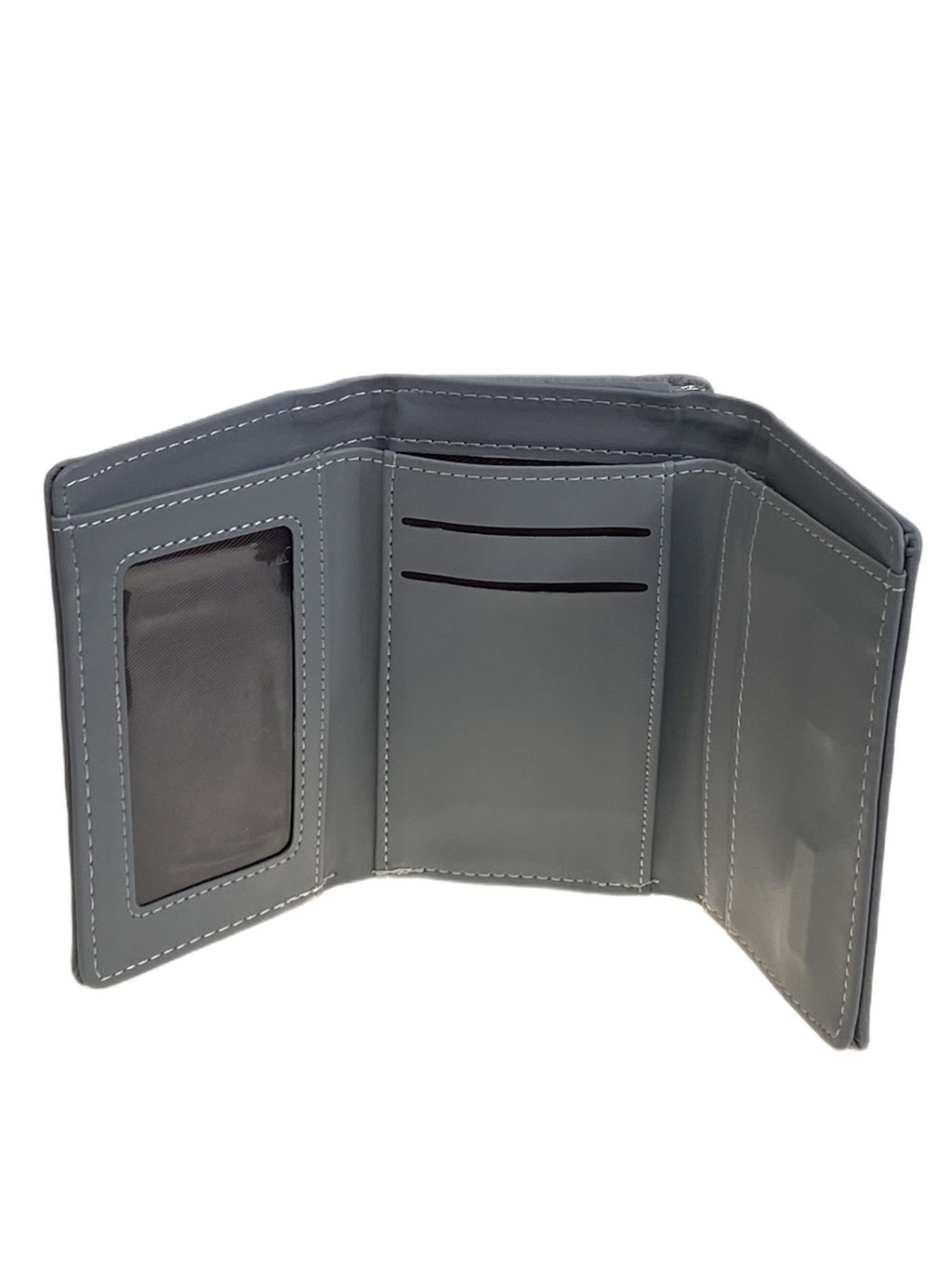 Женский кошелёк из искусственной кожи, цвет серый - Greta фото 2