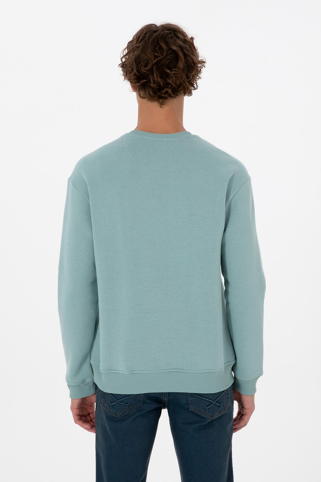 Erkek Mint Basic Sweatshirt Sepette S_rpriz _ndirim - U.s. polo assn фото 5