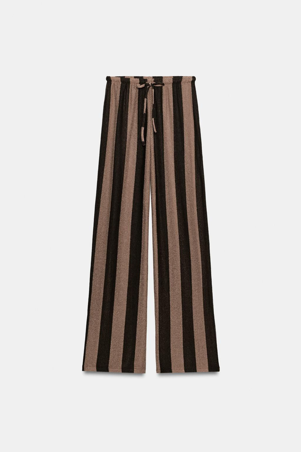 RUSTIC STRIPED TROUSERS - Zara фото 7
