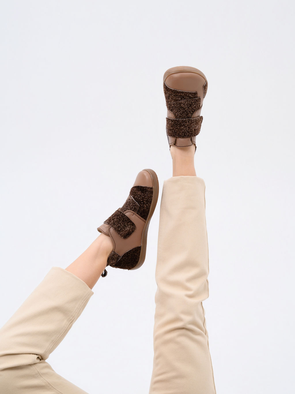 Ботинки женские демисезонные 206.NATAbr.Коричневый джангл+коричневый бабил/Шерсть