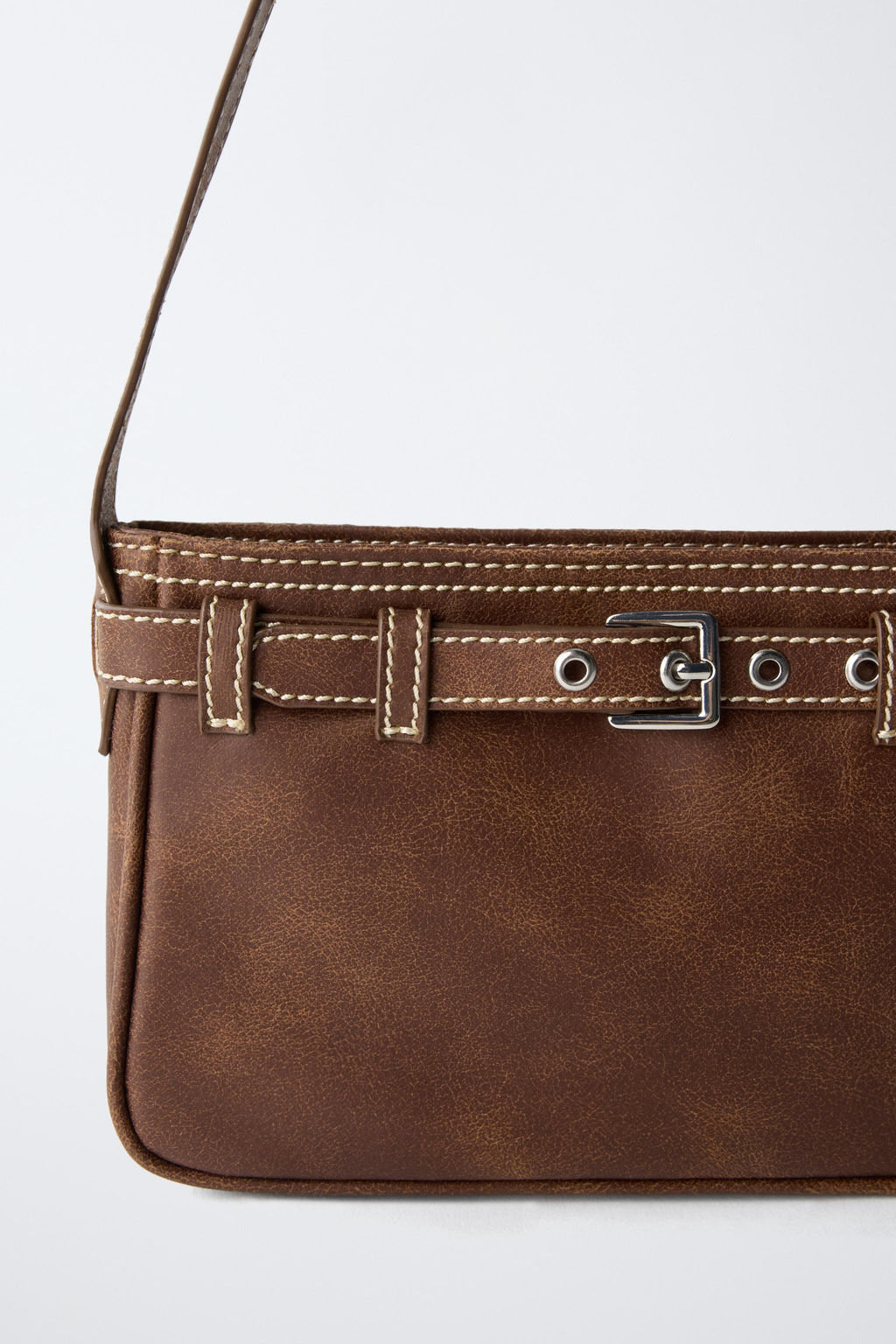 BUCKLE SHOULDER BAG