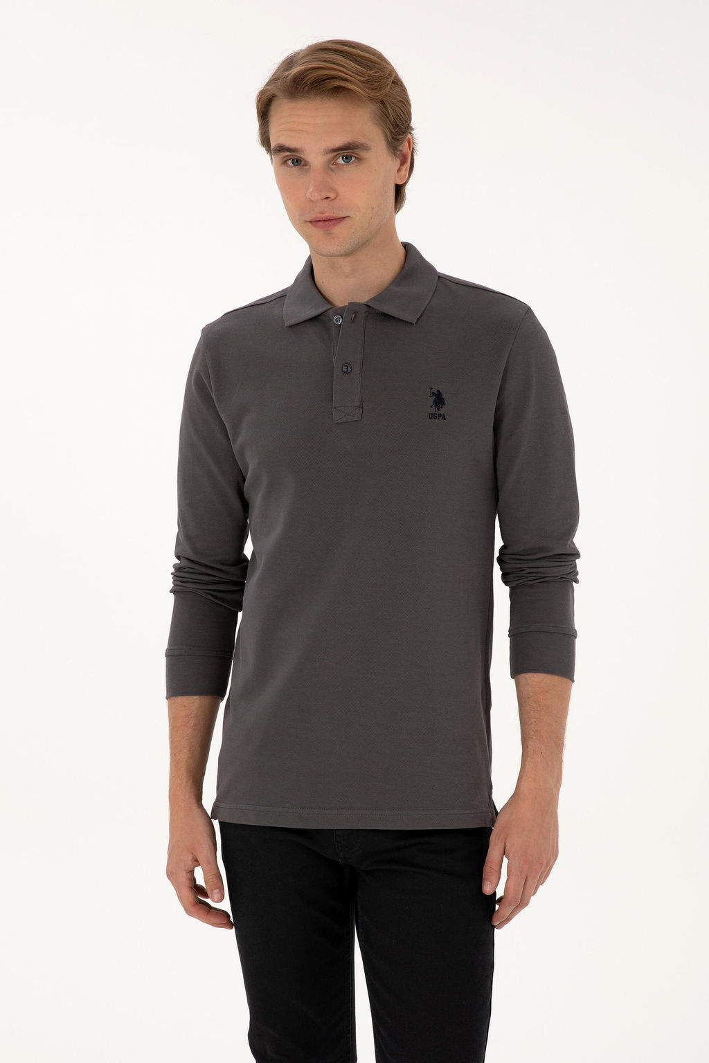 Erkek Gri Basic Sweatshirt Sepette S_rpriz _ndirim