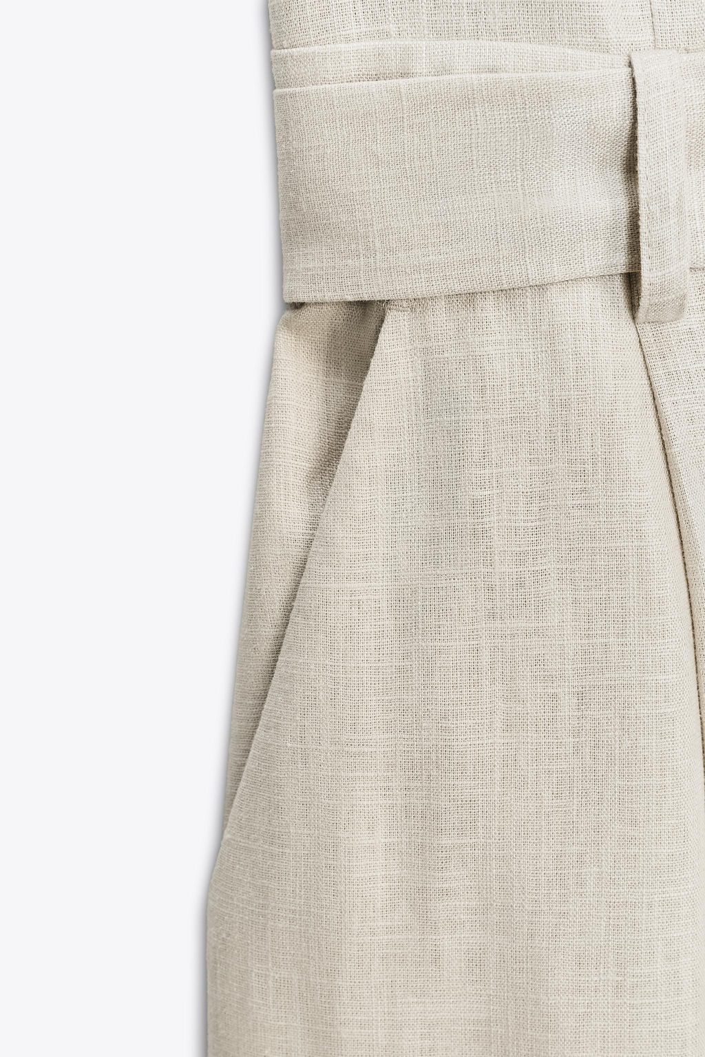 HALTER NECK JUMPSUIT WITH LINEN BLEND - Zara фото 9