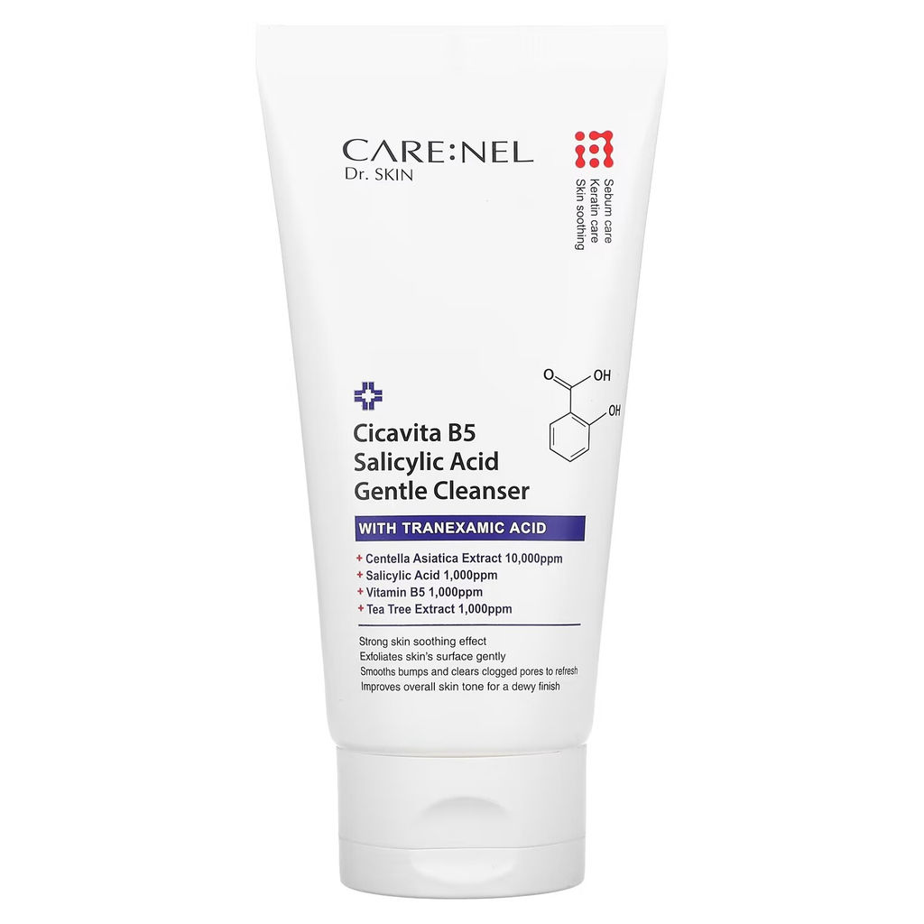 CARE:NEL Cicavita B5 Salicylic Acid Gentle Cleanser, 150 ml - Очищающее средство для лица с экстрактом центеллы азиатской